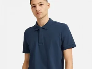 Men’s Sol id Pol o Neck 100%  Cotton Blue
